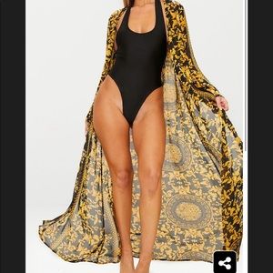 Black Chain Print Coverup